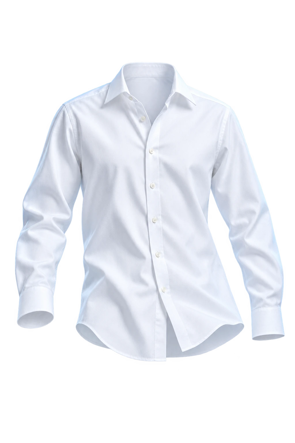 A freshly washed white shirt